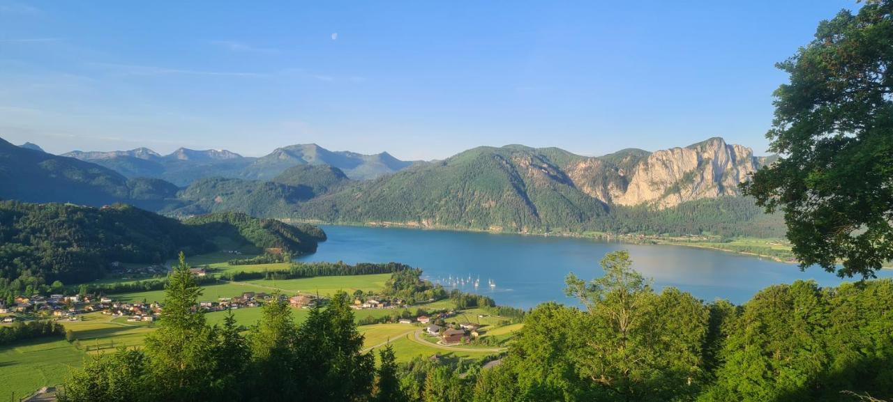 Ruhige Bergvilla In Alleinlage Am Mondsee Mit Seeblick Bergblick Und Whirlpool Innerschwand Dış mekan fotoğraf