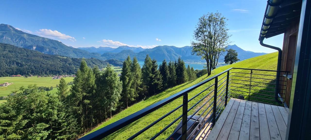 Ruhige Bergvilla In Alleinlage Am Mondsee Mit Seeblick Bergblick Und Whirlpool Innerschwand Dış mekan fotoğraf